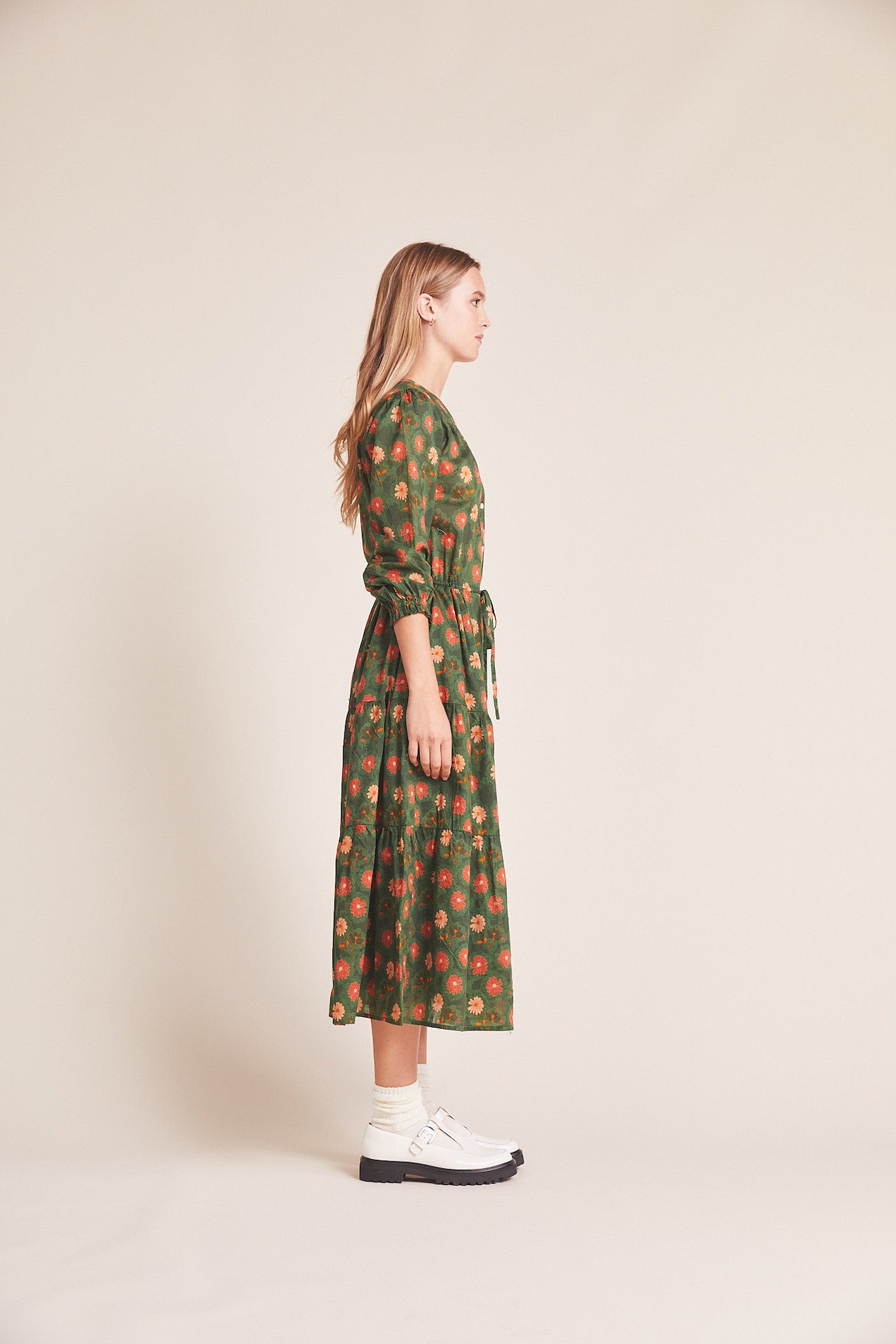 Ainsley "B" Dress Green Aster