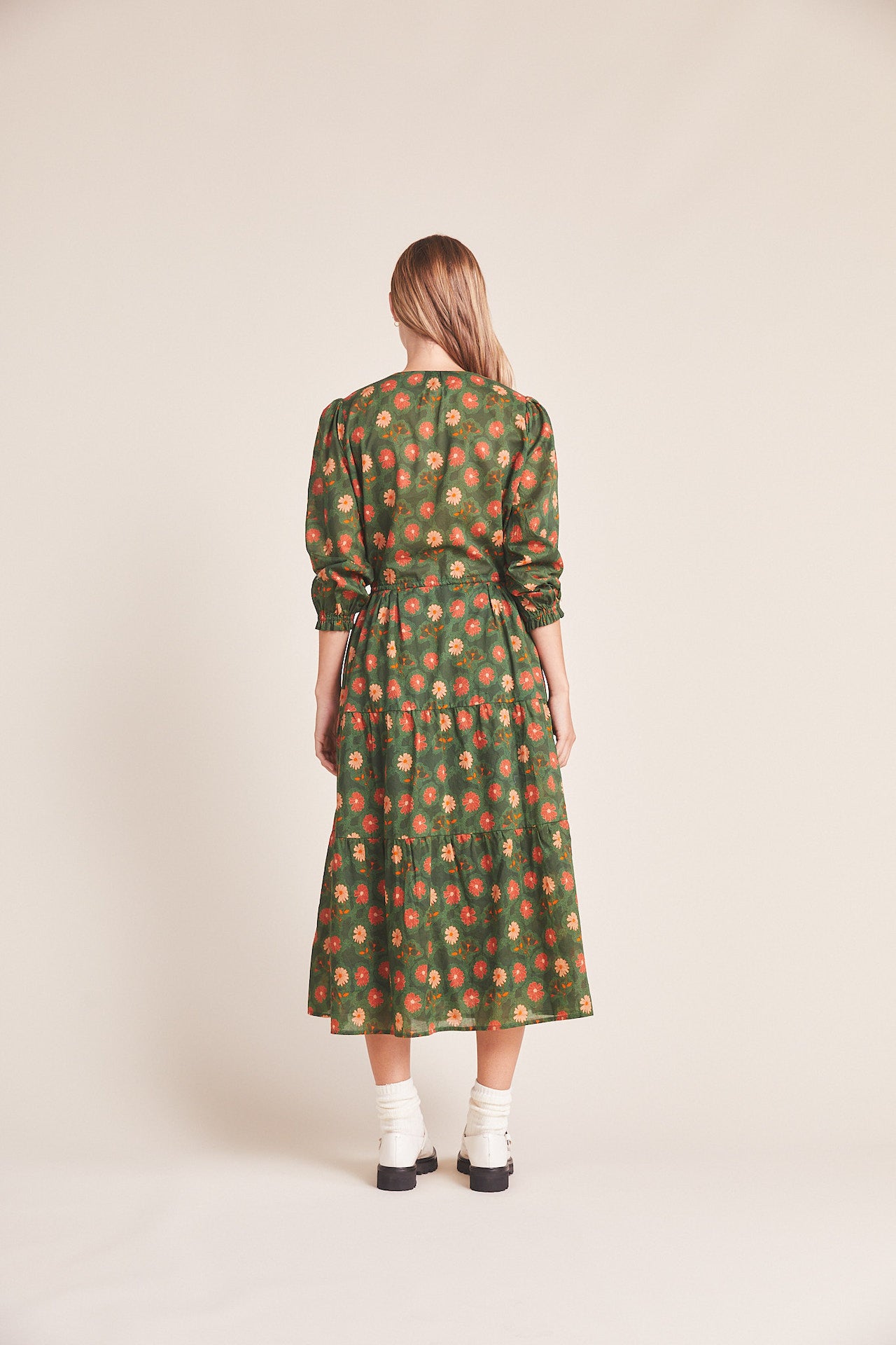 Ainsley "B" Dress Green Aster