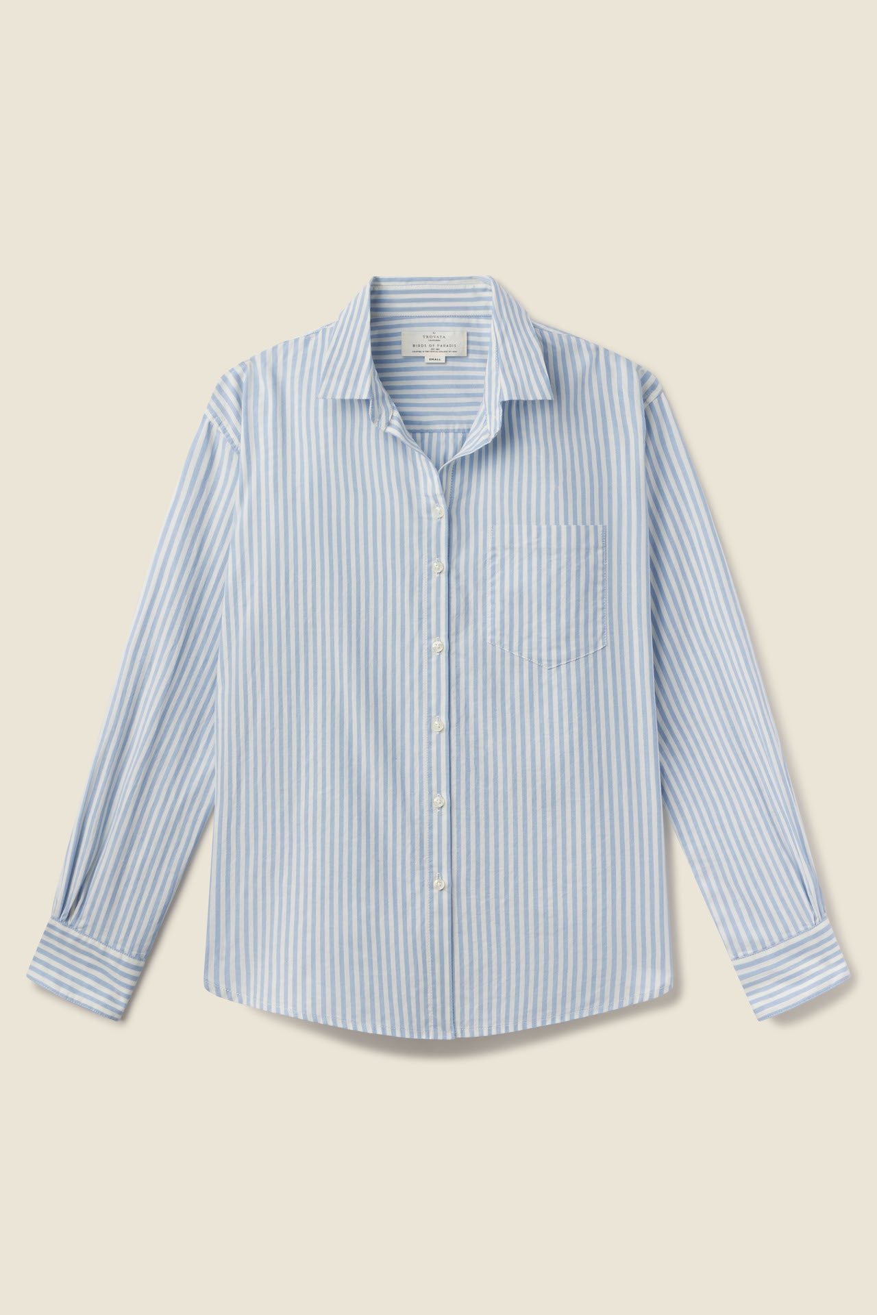 Blake Oversized Boyfriend Shirt Blue Oxford Stripe