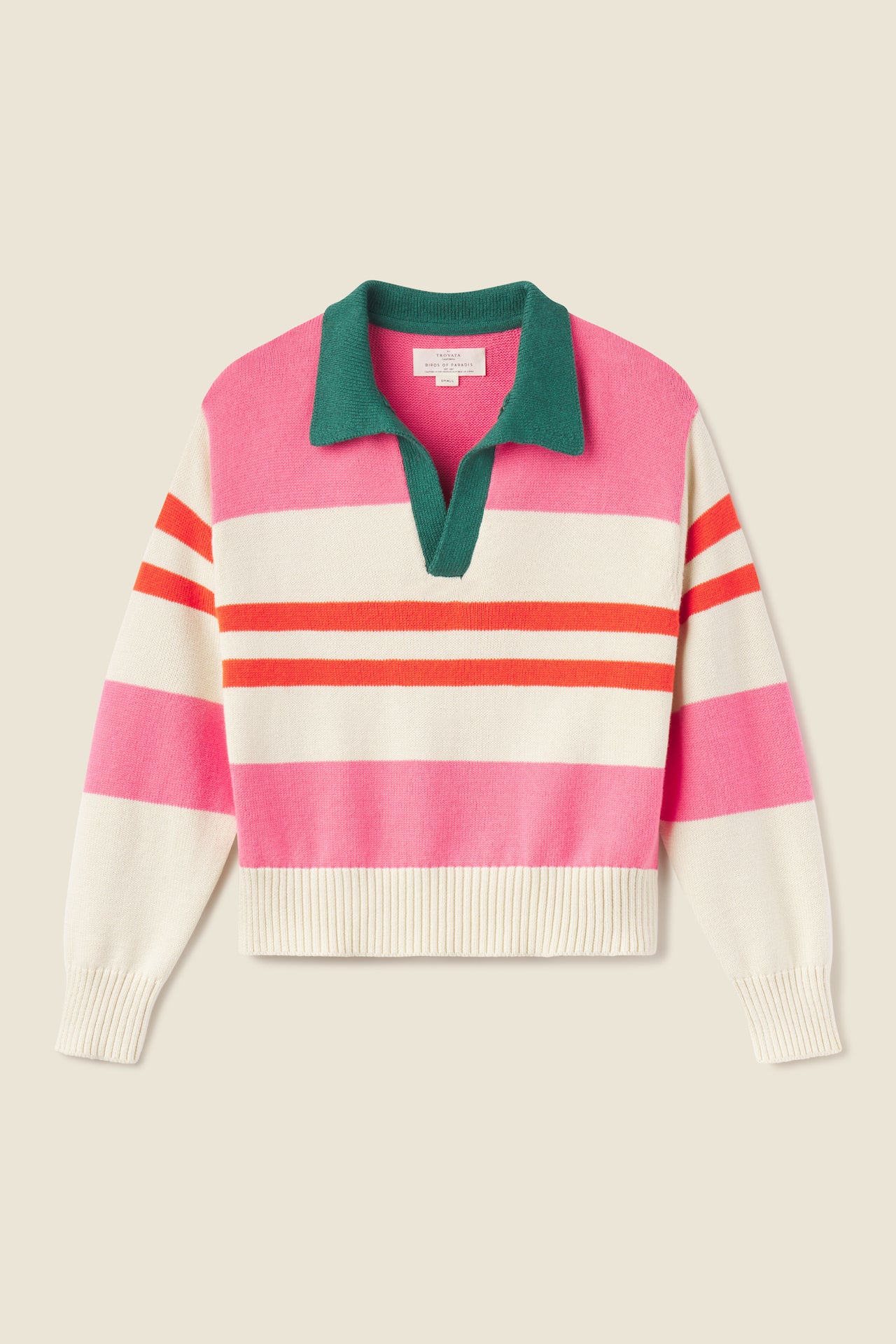 Parker Polo Sweater Pink
