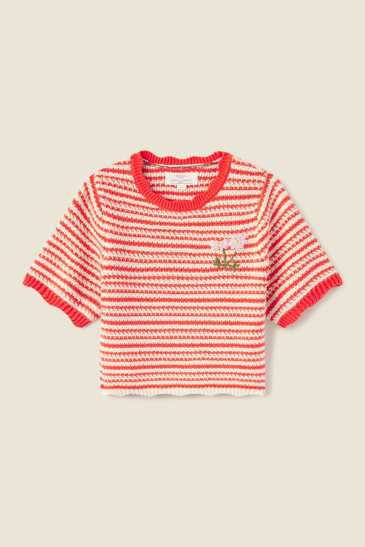 Jules Sweater T-Shirt Red Stripe
