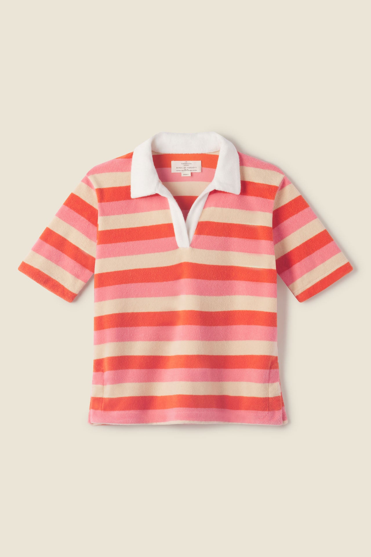 Lani Polo Pink Cabana Stripe