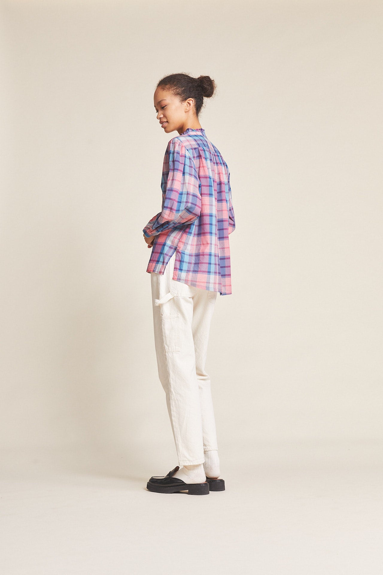 Quincy Blouse Sorbetto Plaid