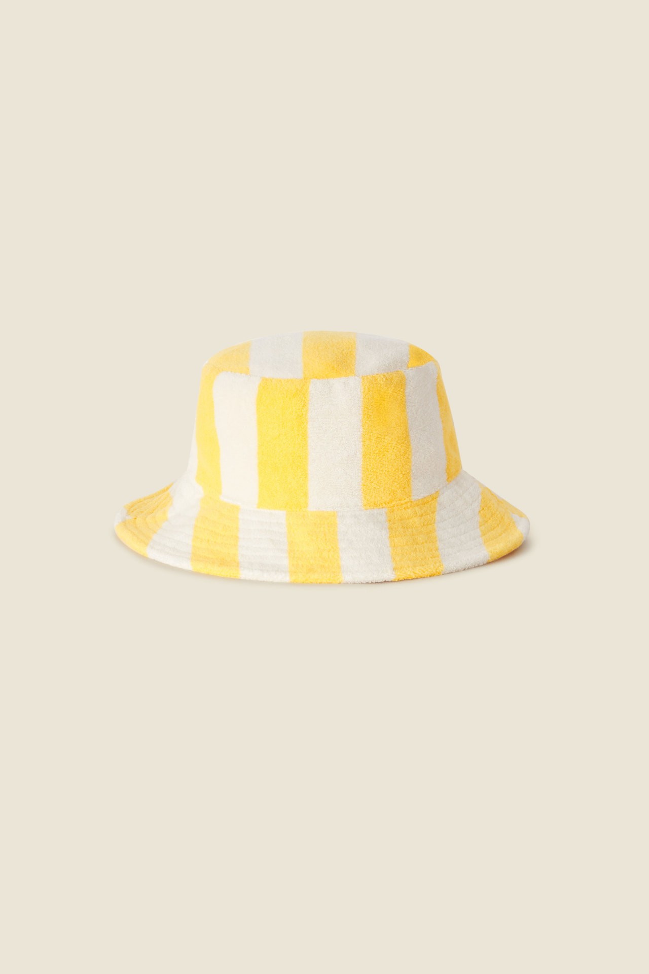 Bucket Hat Yellow Awning Stripe
